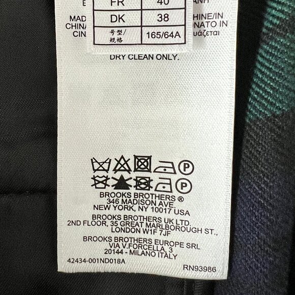 Brooks Brothers Natalie BlackWatch Tartan Plaid pants SZ 6 - Picture 11 of 12